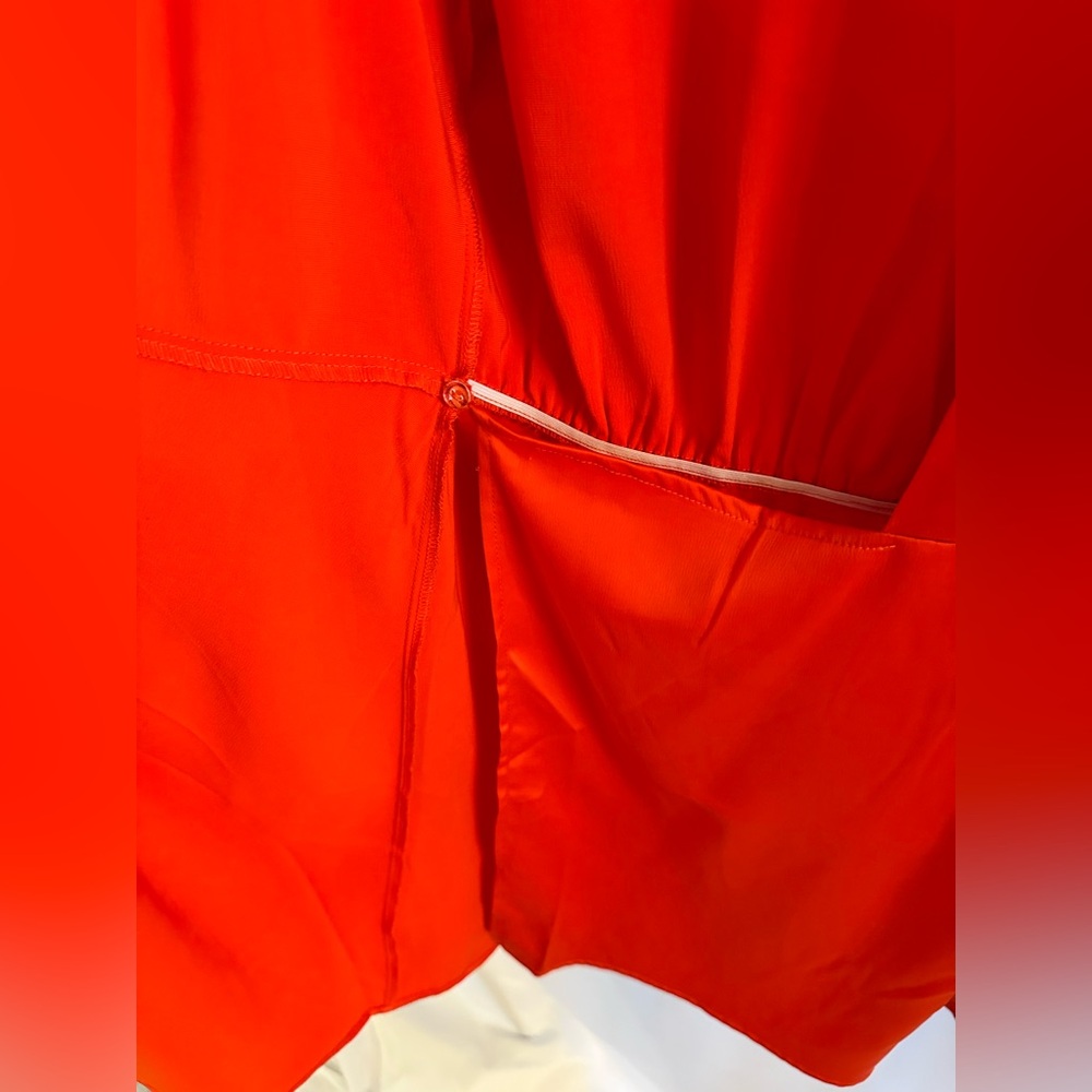 House of Harlow 1960 Vibrant ORANGE wrap dress size Large NWT - Picture 6 of 9